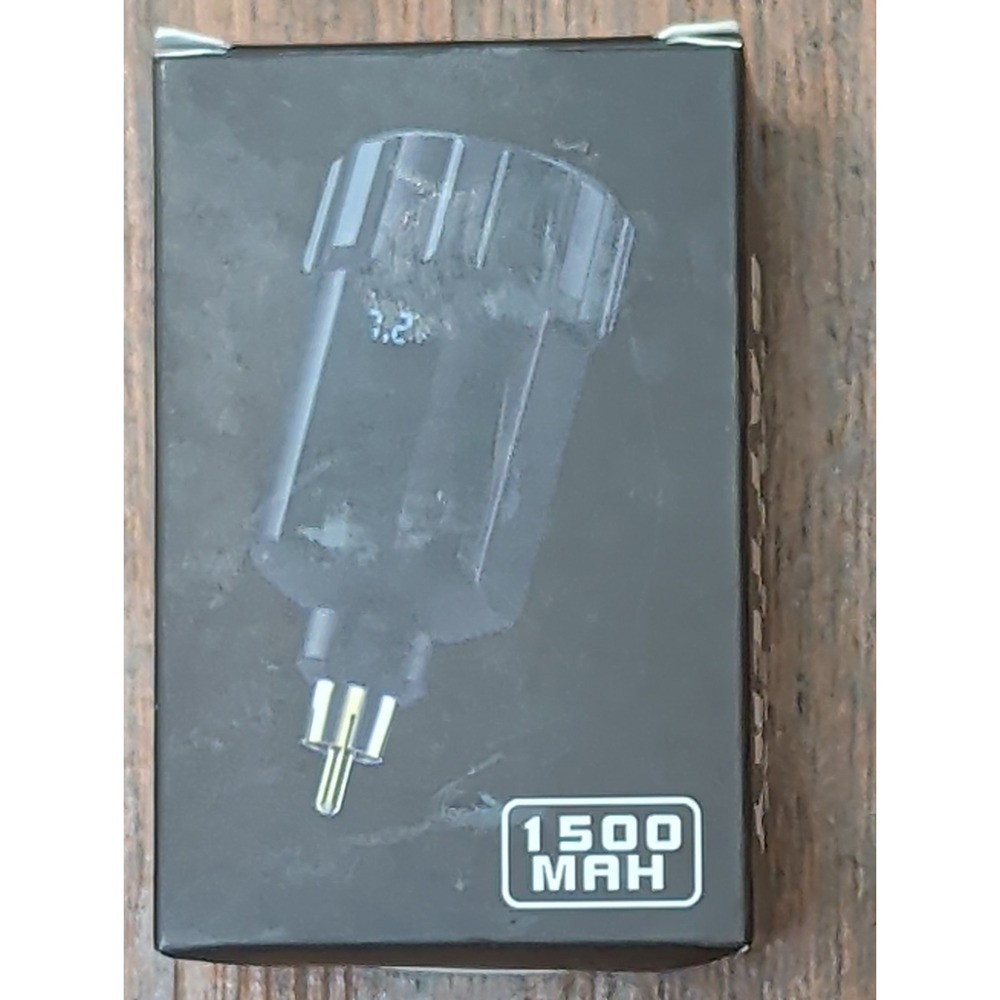 P808 Tattoo Battery RCA Plug 1500mAh LCD Cordless Power Supply Black